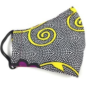 ‎2/$15 - African Mask, African Wax Fabric Face Mask w/Filti Filter
